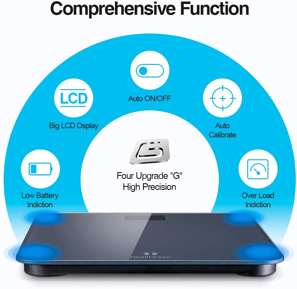 Bluetooth Body Fat Scale Smart Accurate Wireless India